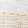 8pc Clipped Jacquard Striped Comforter and Sheet Set Yellow - King
