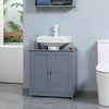Under Sink Bathroom Cabinet with 2 Doors and Shelf, Pedestal Sink Bathroom Vanity Furniture