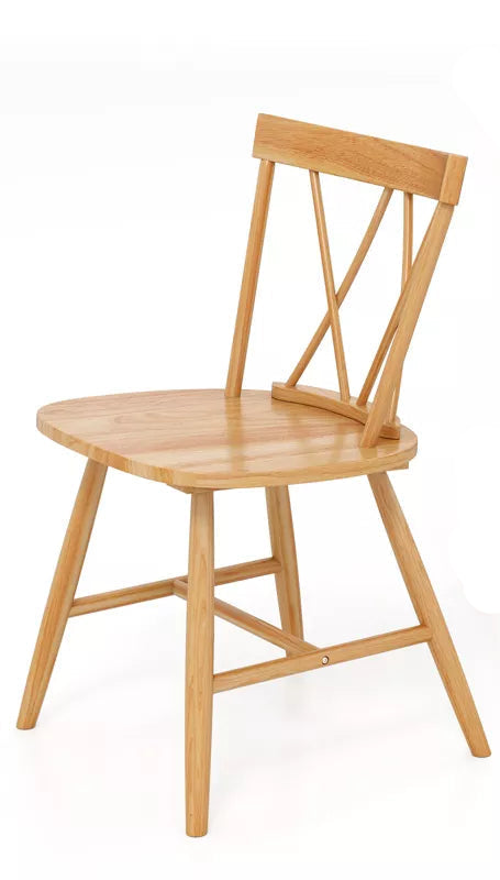 1-Piece Farmhouse Kitchen Chair with Rubber Wood Frame