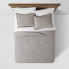 Washed Waffle Weave Comforter and Sham Set - King