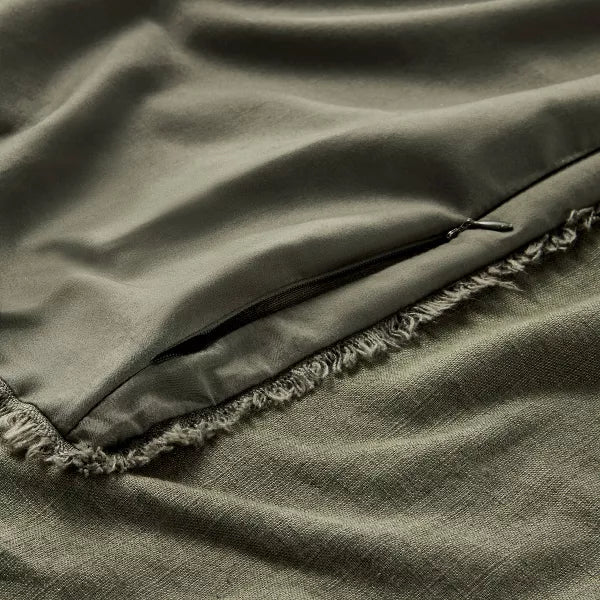 Heavyweight Linen Blend Duvet Cover and Sham Set King