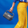 Portable Food Warmer, Electric Lunch Box with Detachable Cord: Stainless Steel, Dishwasher-Safe, Gray