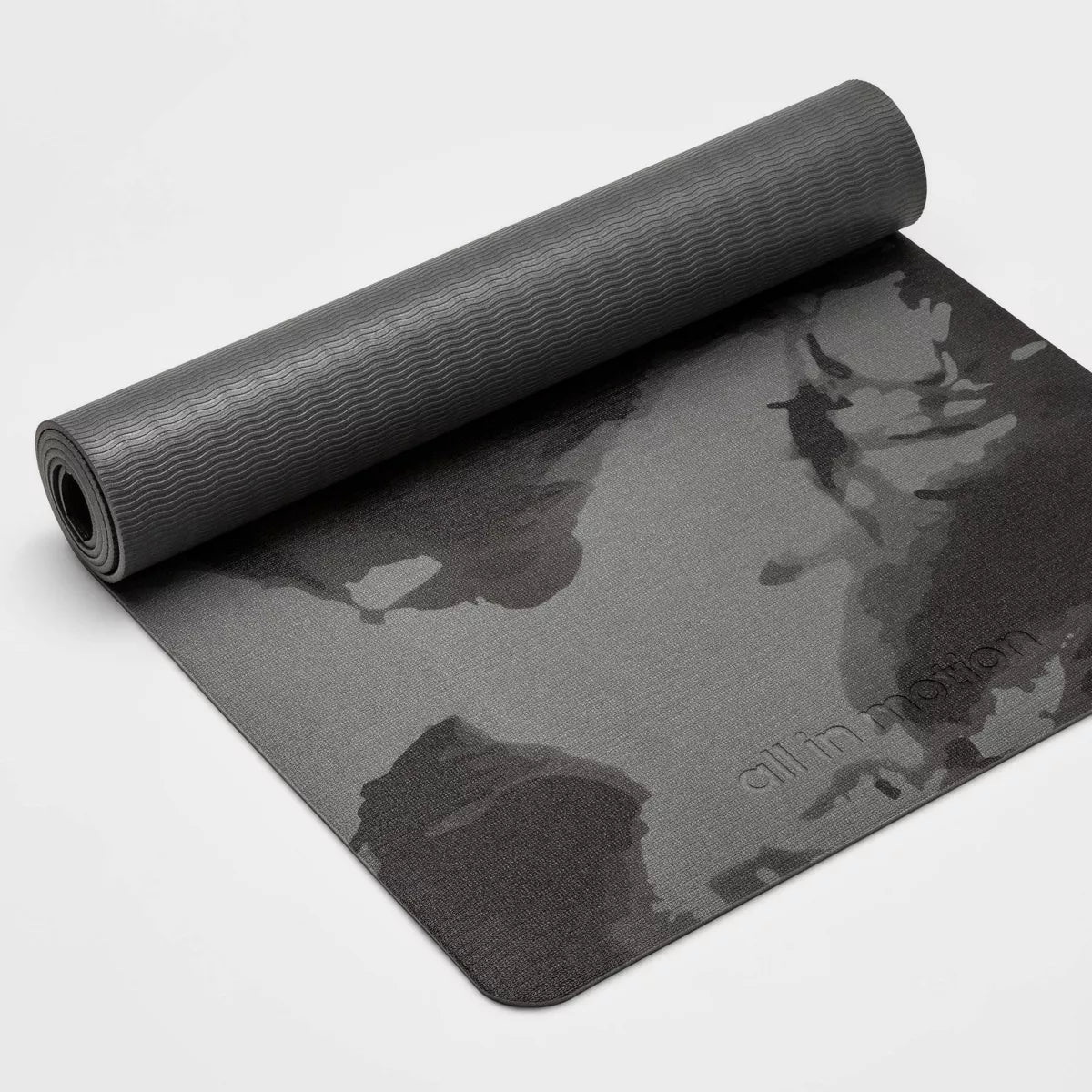 Swirl Print Yoga Mat Gray