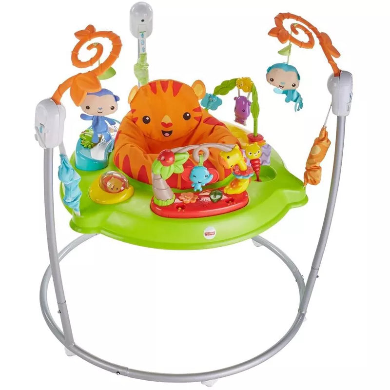 Baby Bouncer Tiger Time Jumperoo Activity Center with Lights Music and Toys