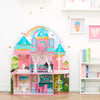World Princess Castle 2-Story Wooden Dollhouse for  Dolls