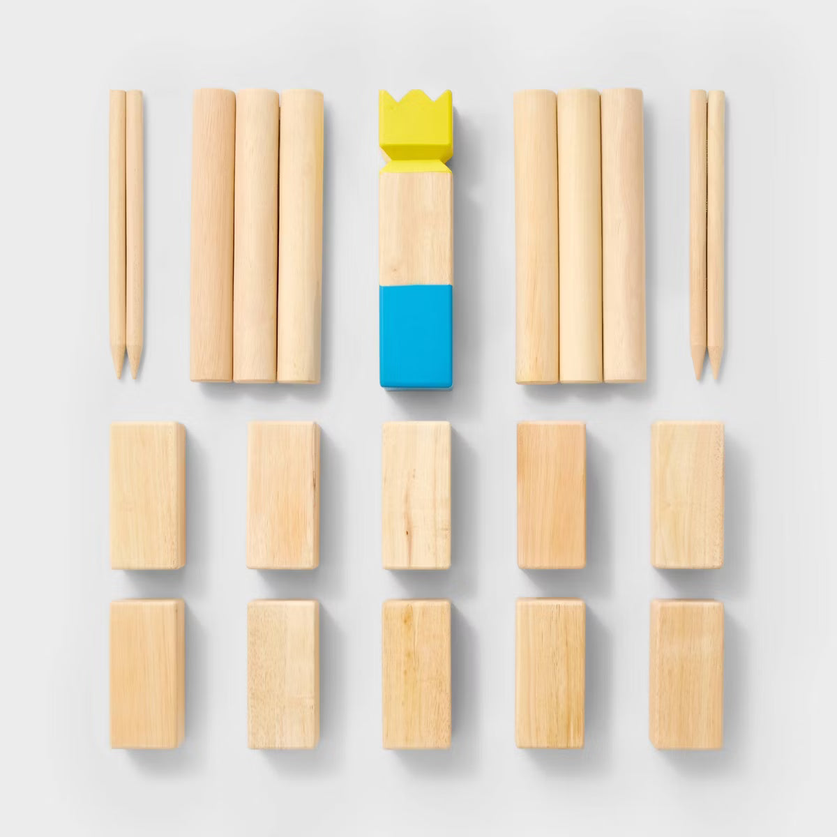 Kubb Rubberwood : Lawn Game for 2-12 Players