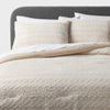 Luxe Textured Faux Fur Comforter and Sham Set Khaki King