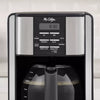 12-Cup Programable Coffee Maker Black/Stainless Steel: Drip, Automatic Shut-Off, Dishwasher-Safe Parts