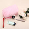 Cosmetic Travel Zipper Multi-functional Small Plush Makeup Bag Set of 12