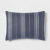 5pc Reversible Heathered Herringbone Stripe Comforter Set - Full/Queen