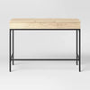 Loring Wood Writing Desk with Drawers and Charging Station