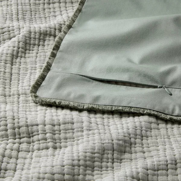 Textured Chambray Comforter & Sham Set King