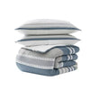 3pc Leo Comforter Set Denim, Full/Queen