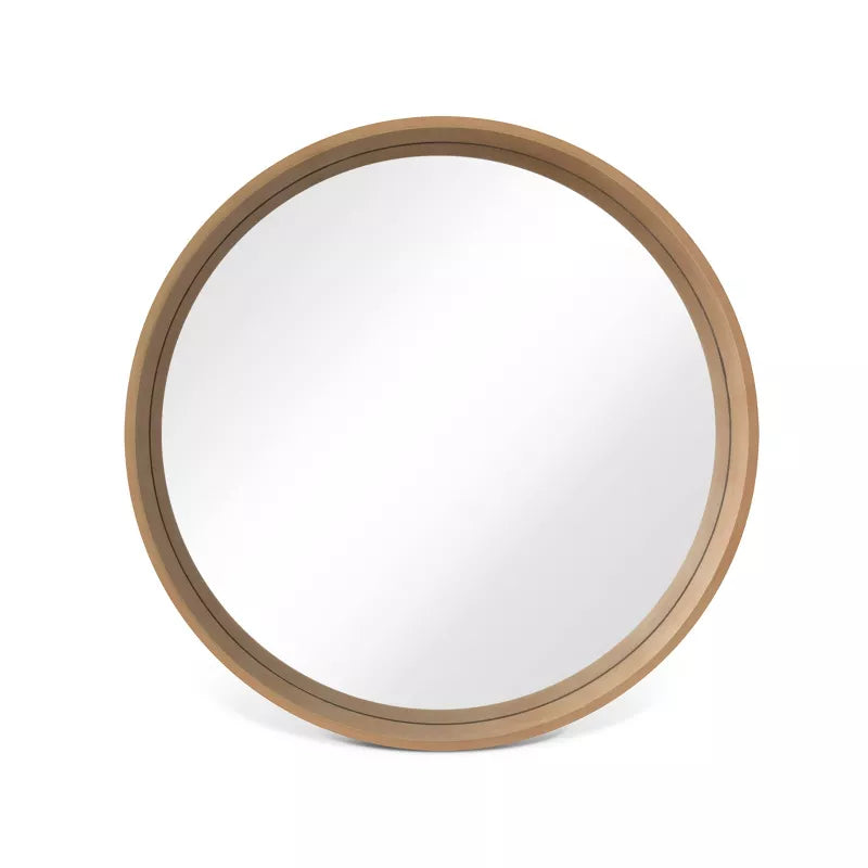 Wood Round Mirror Natural