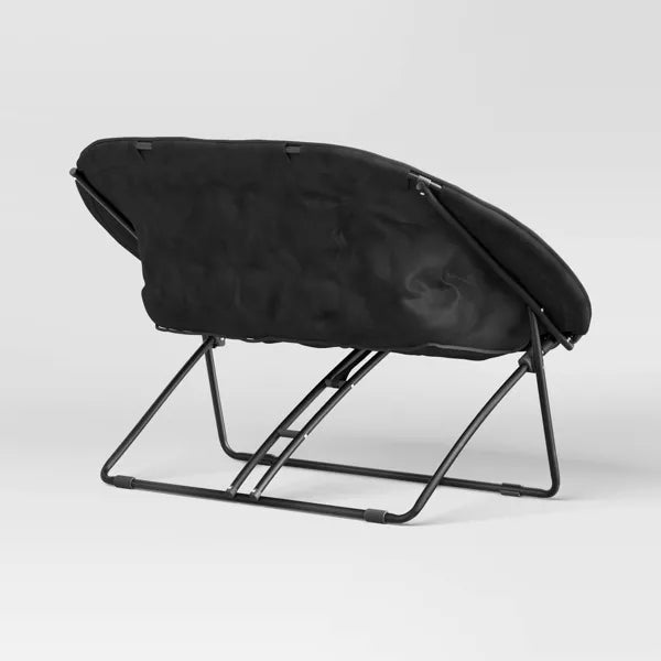 Double Dish Dorm Loveseat Sofa Chair Black