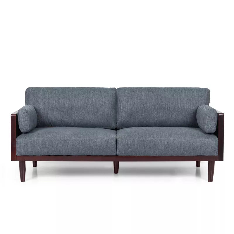 Sofia Mid-Century Modern Upholstered 3 Seater Sofa