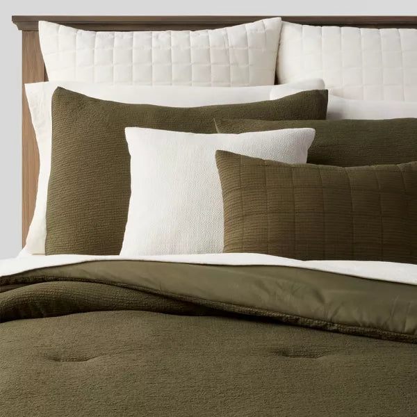 Micro Texture Comforter & Sheet Bedding Set - Queen