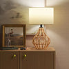 Boho Rattan Table Lamp Brown
