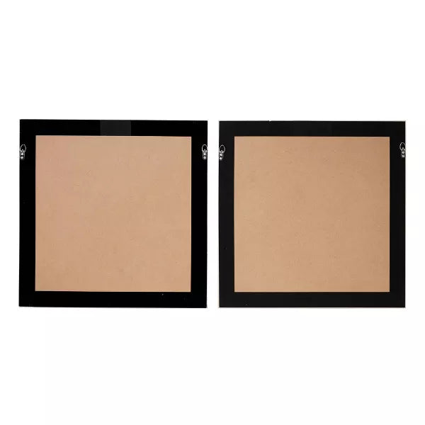 Shell Geometric Handmade Overlapping Shells Shadow Box with Canvas Backing Cream