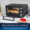 Toaster Oven With Air Fry Matte Black: Convection, Steel, Includes Broiler Pan & Air Fry Basket