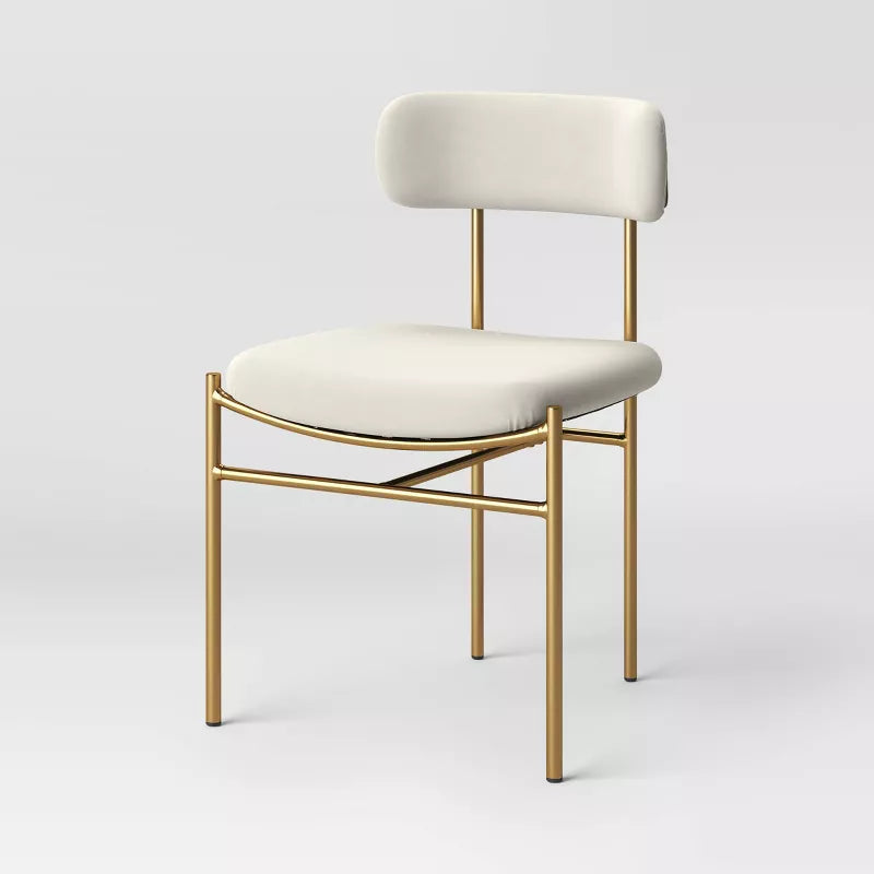 Orion Luxe Dining Chair with Brass Legs