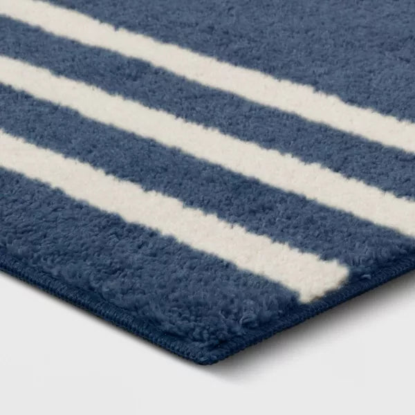 Border Striped Kids' Rug