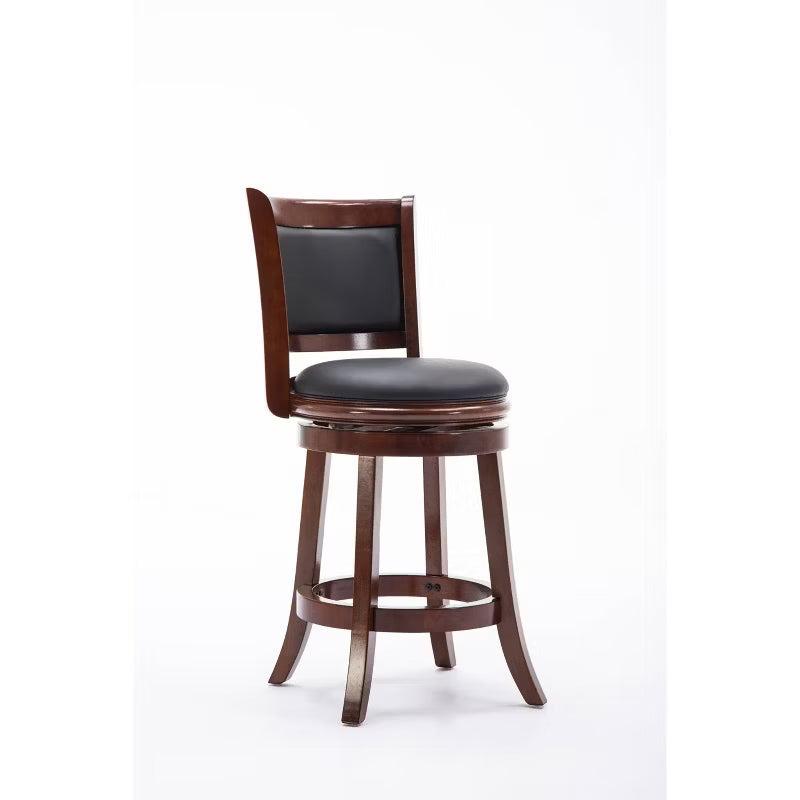 Augusta Swivel Counter Height Barstool Hardwood