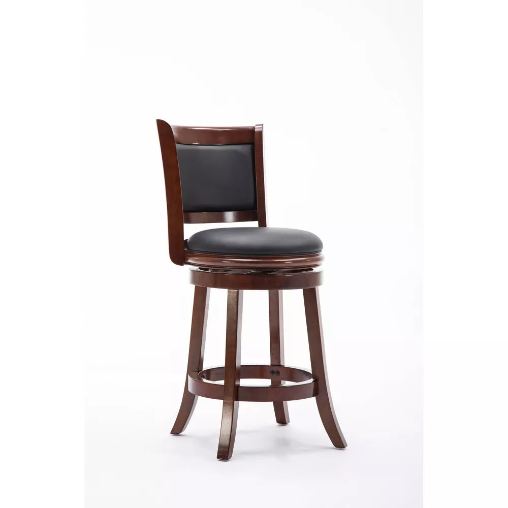 Augusta Swivel Counter Height Barstool Hardwood