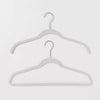 100pk Combo Pack Suit/Shirt Flocked Hangers