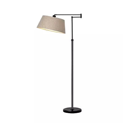 Traditional Oil Rubbed Swing Arm Floor Lamp Brown