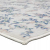 Floral Scroll Woven Area Rug Cream/Pink 4'x6'