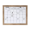 Beatrice Framed Magnetic Dry Erase Monthly Calendar Rustic Brown