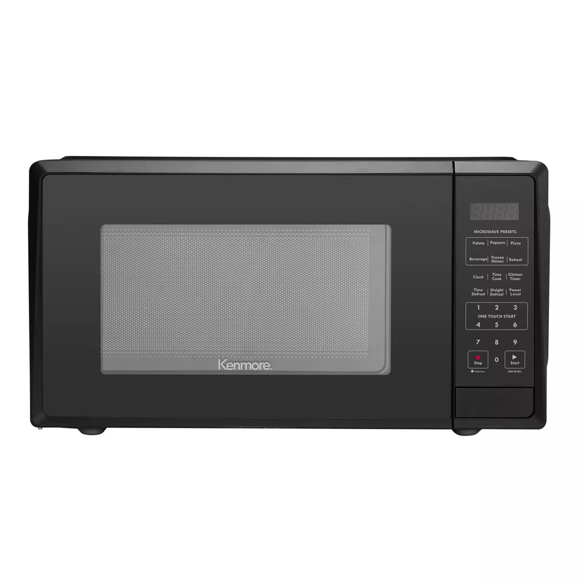 Microwave - Black: Countertop Oven, 1000W, Child Lock, 6 Programs