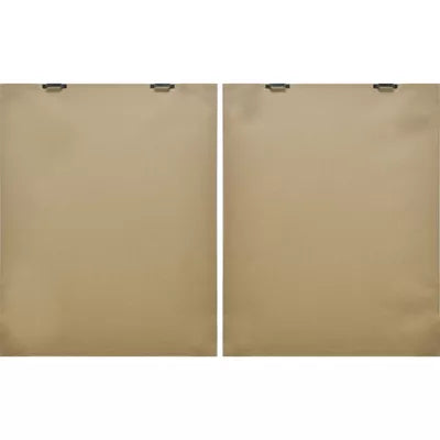 (Set of 2) Earth Abstract Framed Canvases Brown - Modern Vertical Wall Art, Digital Print