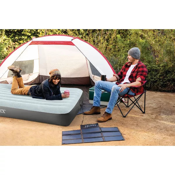 Mid Rise Air Mattress with Internal USB Pump - Queen Size