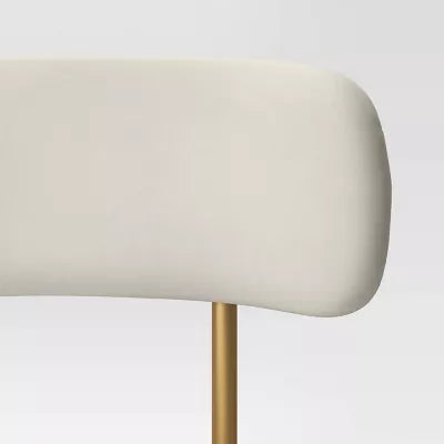 Orion Luxe Dining Chair with Brass Legs