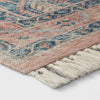 Fringed Medallion Area Rug Rust