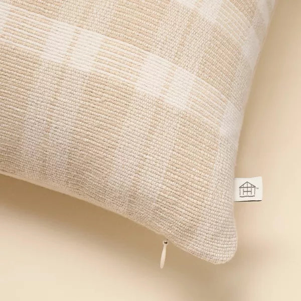 Tonal Plaid Square Throw Pillow