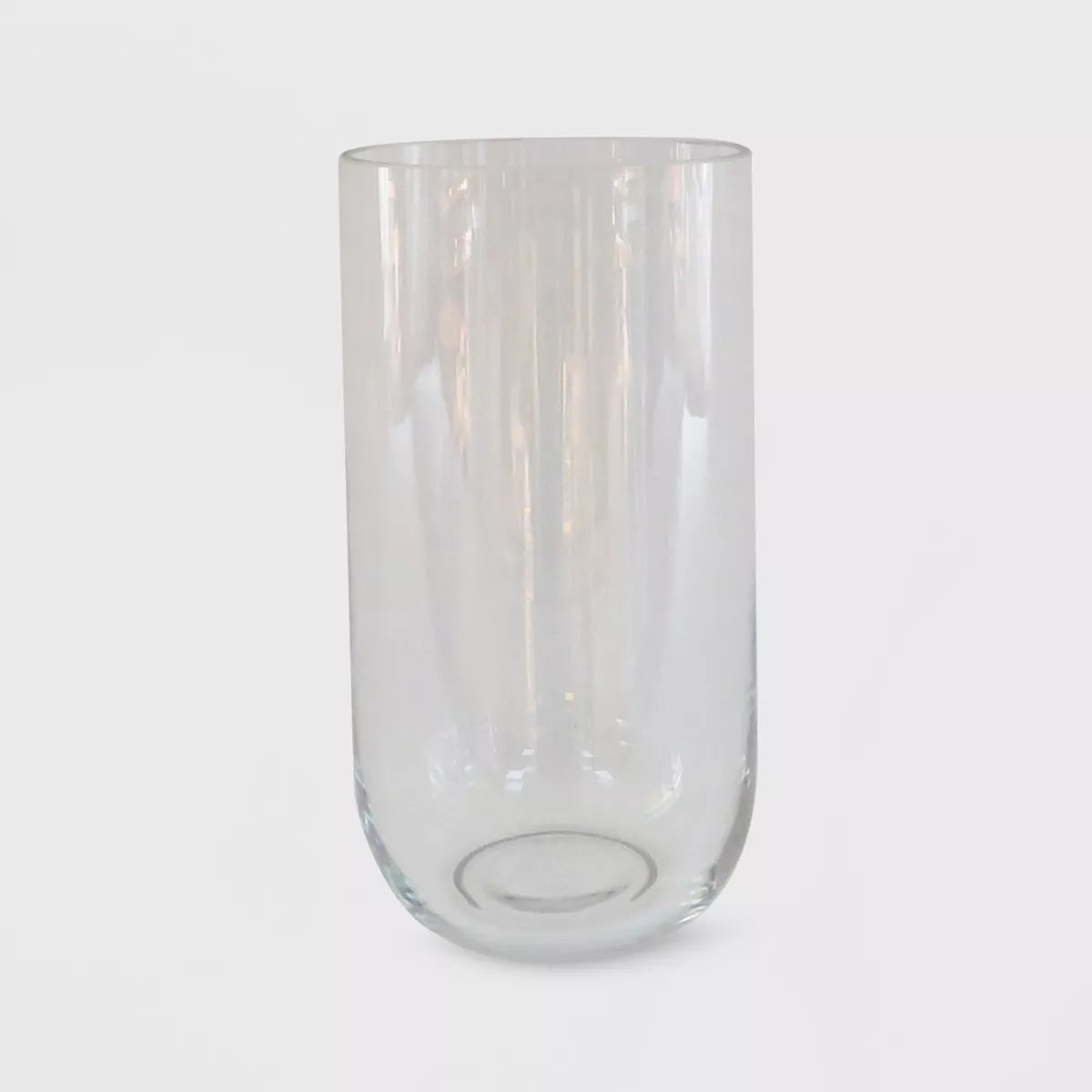 SET OF 2 Hurricane Glass Pillar Candle Holder Clear, final cut