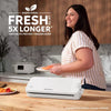 Select Vacuum Sealer with Bags and Roll Oatmilk Plastic, Spot Clean