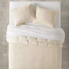 Textured Chambray Cotton Comforter & Sham Set - Full/Queen