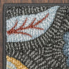 Washable Garden Floral Accent Rug Gray - 2'5