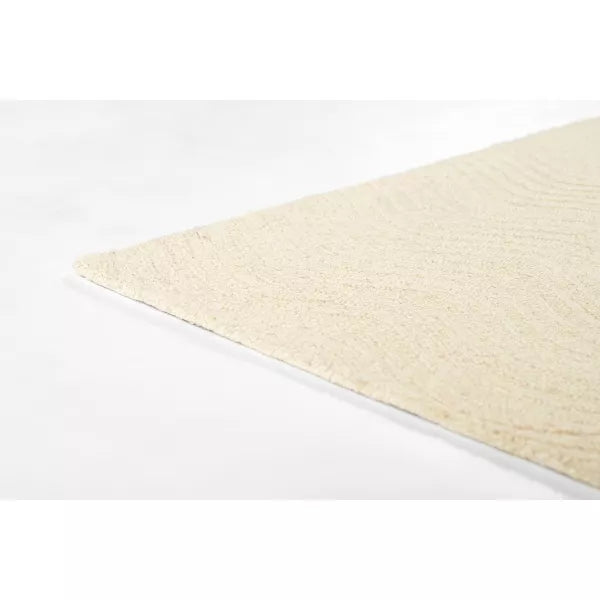 Archer Omorose Geometric Handtufted Rug Ivory 2'x3'