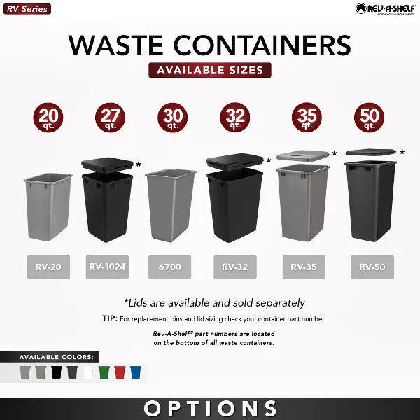 Polymer Replacement Trash Bin