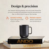 Mug Temperature Control Smart Mug Stainless Steel: Light Silver, Hand Wash, Includes Coaster, Hot Beverages