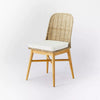 Juniper Woven Dining Chair with Cushion Natural