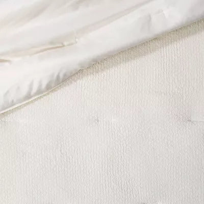 5pc Solid Textured Comforter Set - Full/Queen