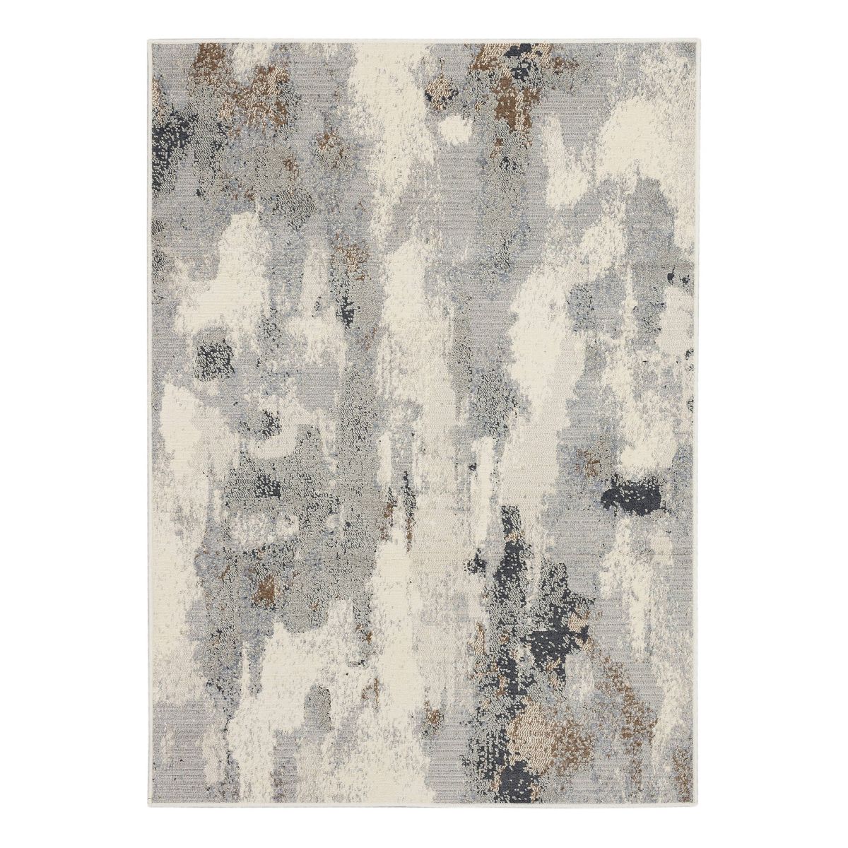 Watercolor Area Rug Gray