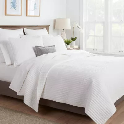Washed Cotton Sateen Quilt - King