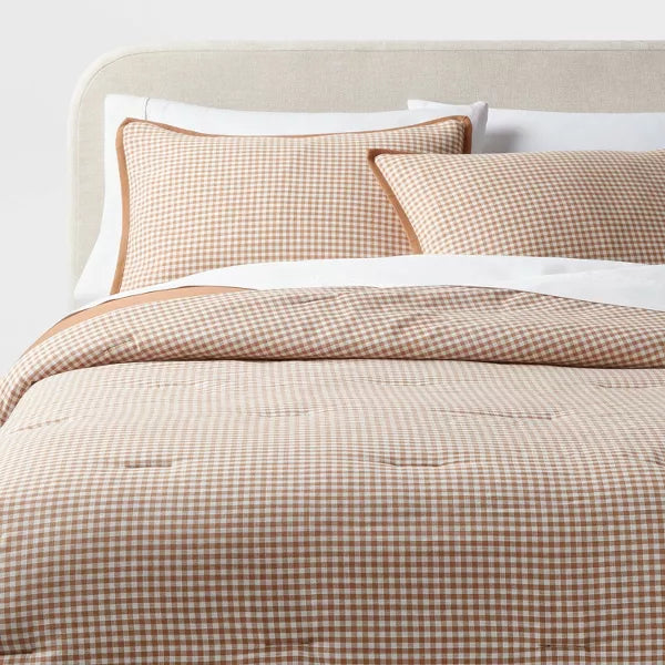 Mini Gingham Comforter and Sham Set - King